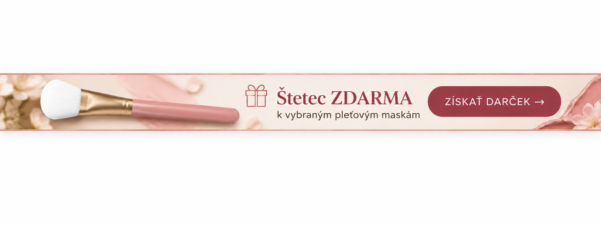 Štetec zdarma k vybraným pleťovým maskám