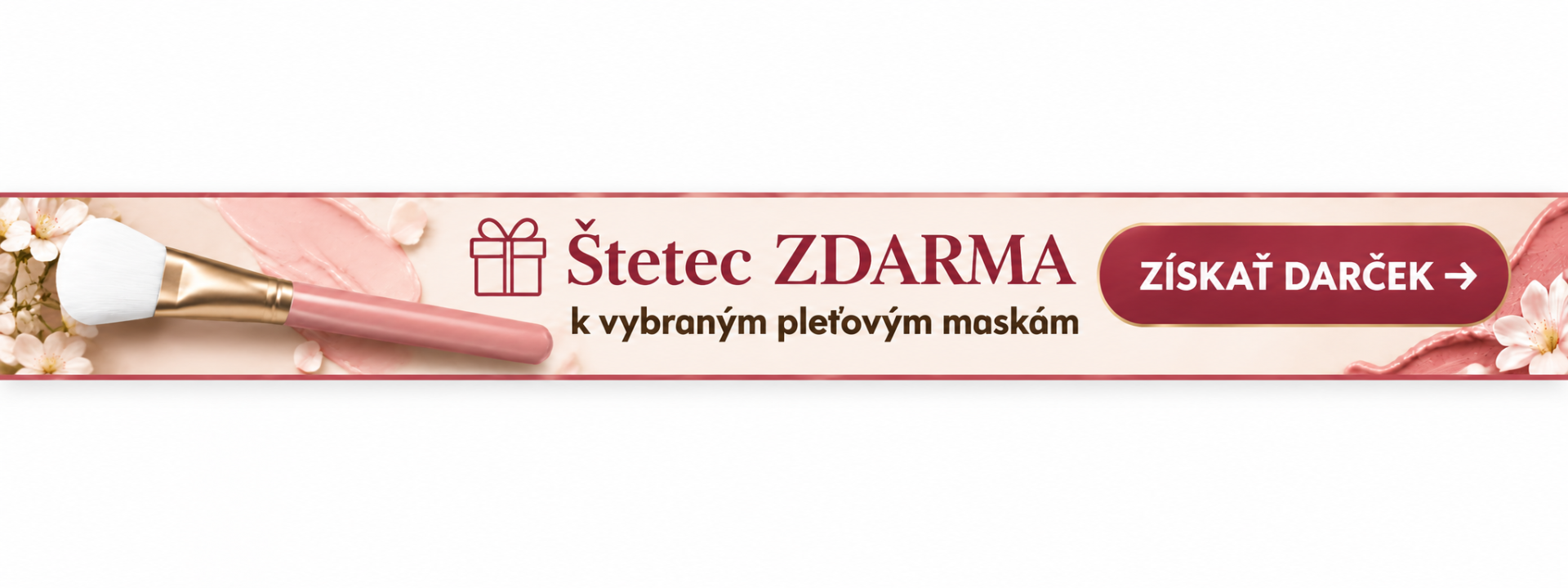 Štetec zdarma k vybraným pleťovým maskám