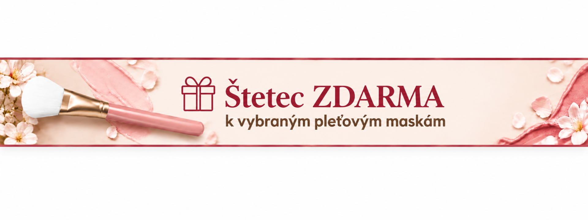 Štetec zdarma k vybraným pleťovým maskám