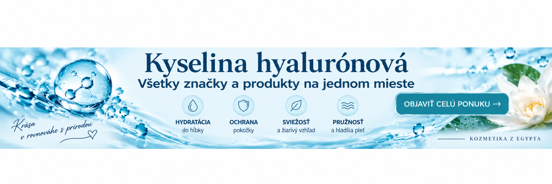 Kyselina hyalurónová – všetky značky a produkty | Kozmetika z Egypta