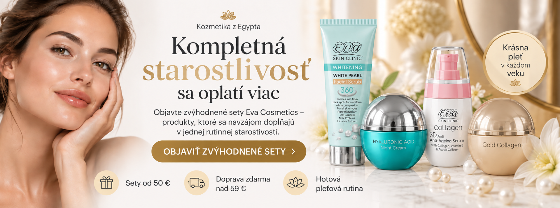 Kompletná starostlivosť sa oplatí viac-Kozmetika z Egypta
